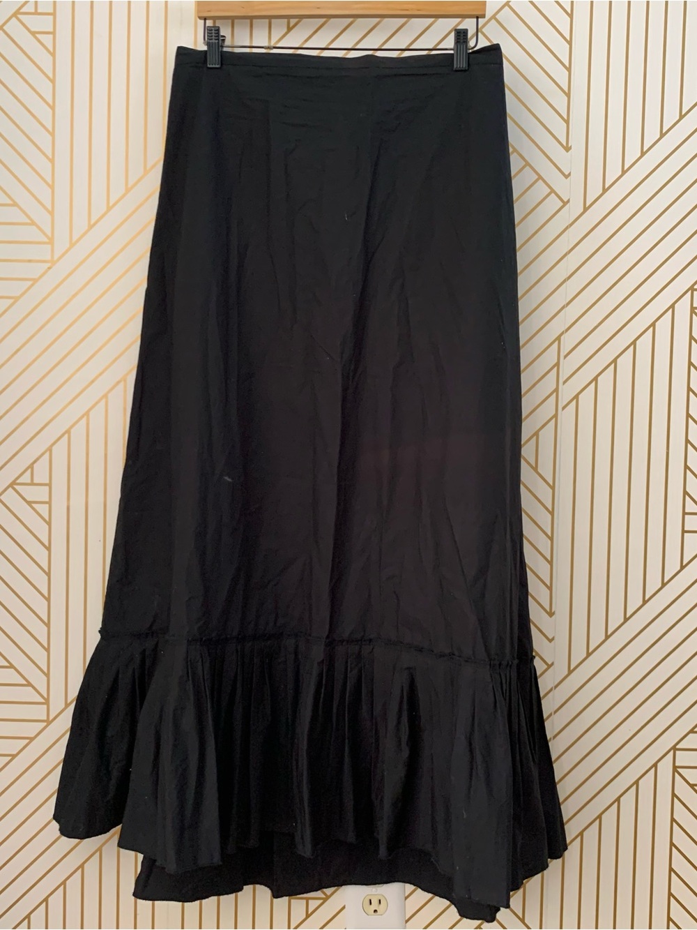 Express 100% Cotton Maxi skirt Y2K 90s witch western boho bohemian tie waist L